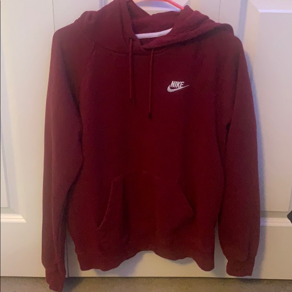 red nike hoodie